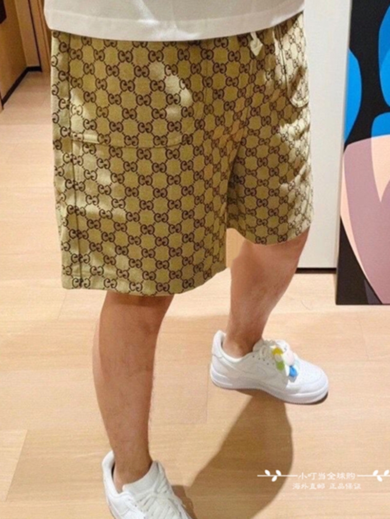 gucci提花短裤